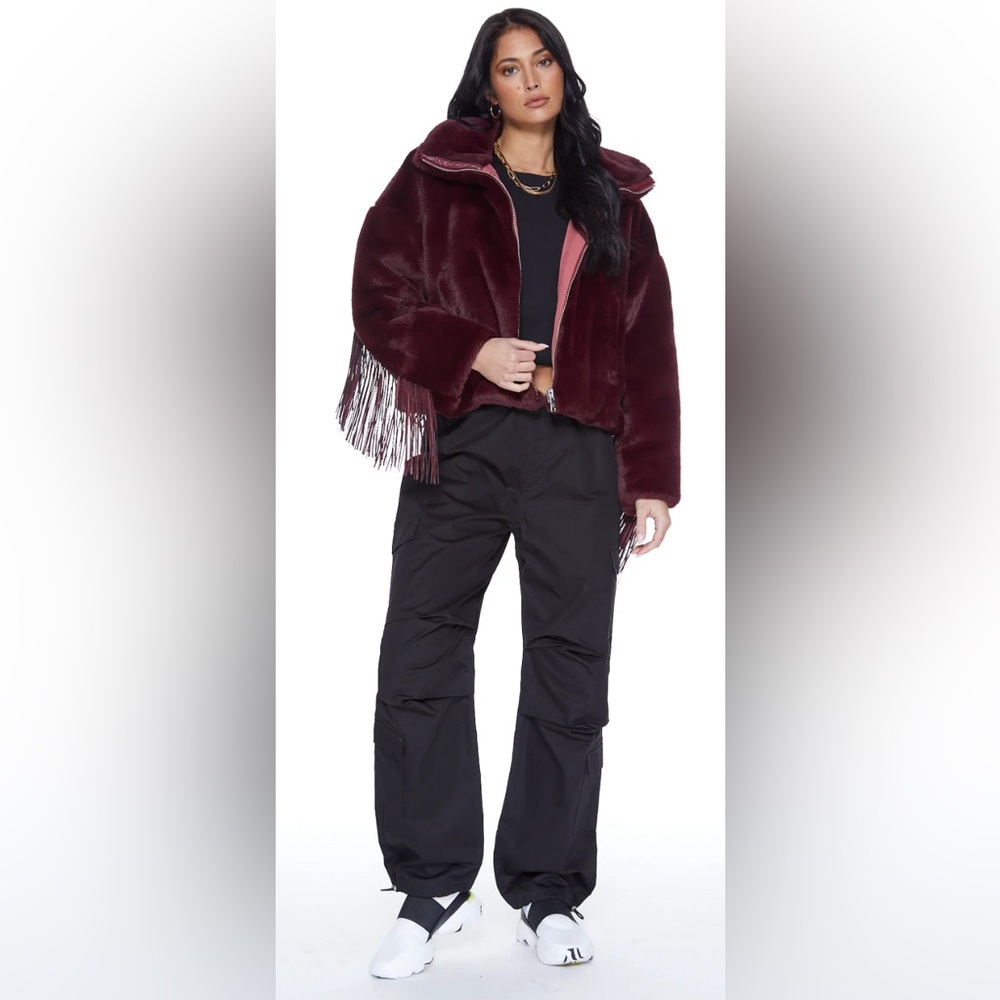 Blue Revival Dancing In The Moonlight Vegan Fur Jacket - Picture 2 of 15